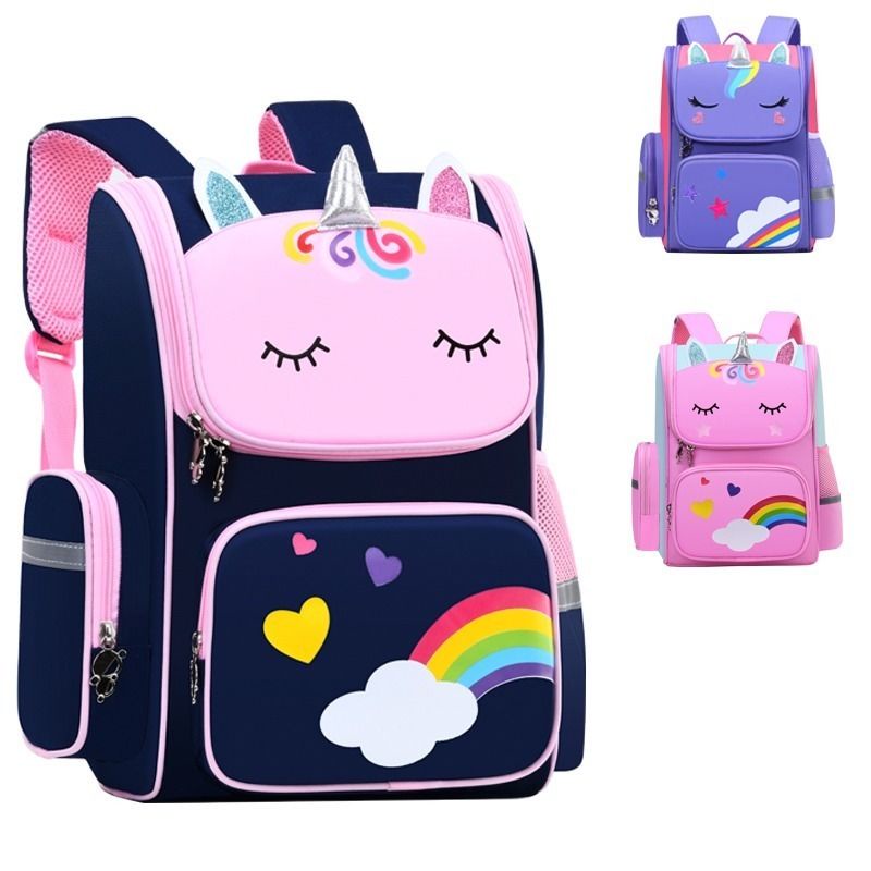 2022 New Unicorn Schoolbag Backpack For 6-12 Year Old Pupils Waterproof ...