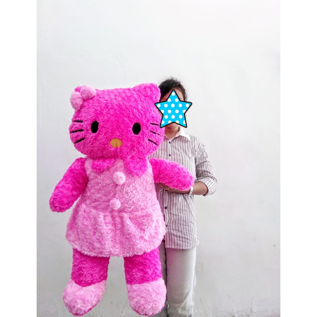 Pink Hello Kitty Doll Size 85 Cm Hello Kitty Doll With Jumbo Clothes Shopee Philippines