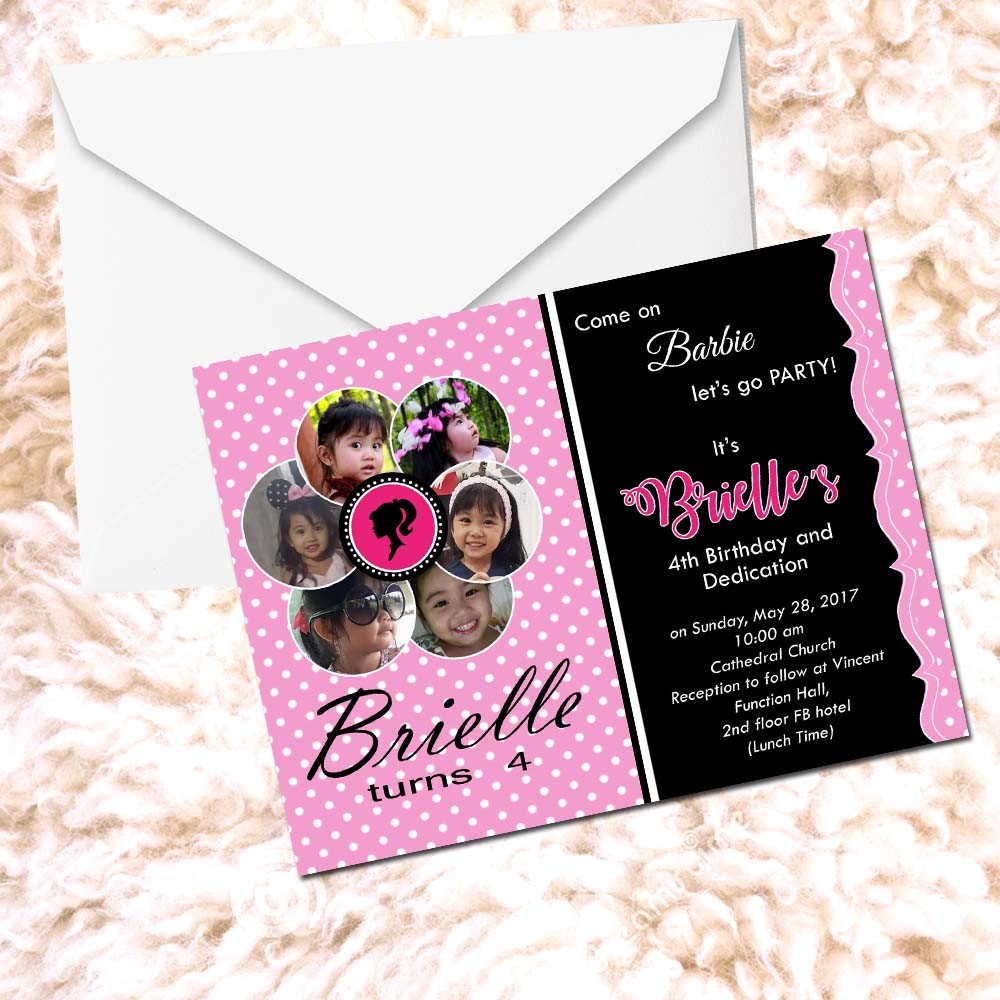 barbie invitation