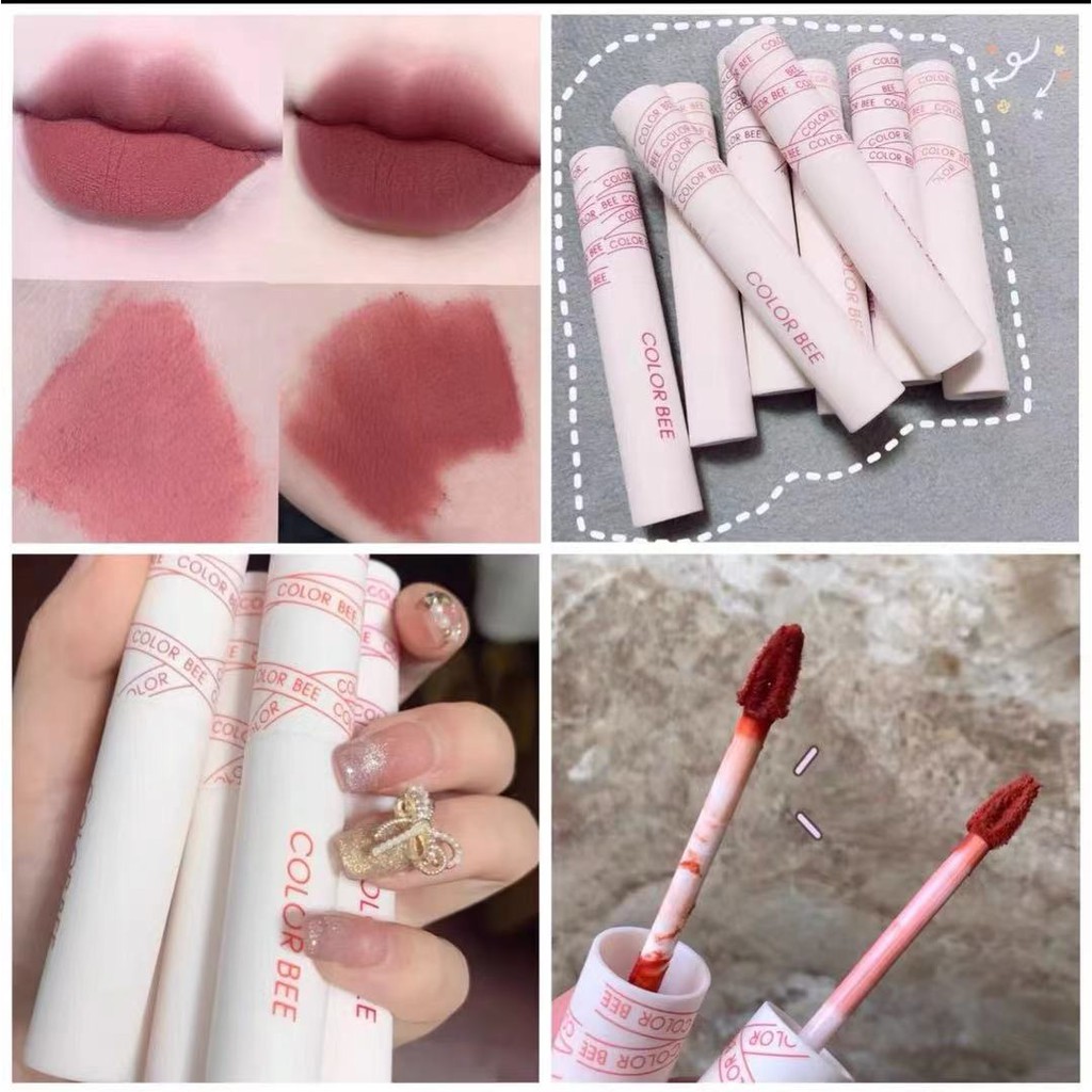 NEW Color Bee lip mud dense fog lip purpose cheak matte lip mud and ...