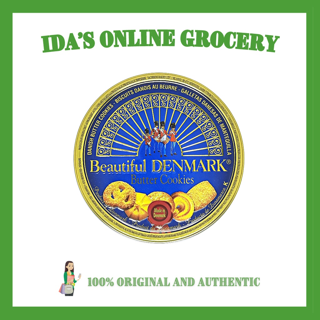 Jacobsens Beautiful Denmark Danish Butter Cookies Tin 454g Shopee Philippines