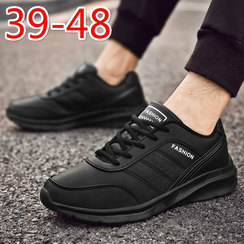 non slip black sneakers