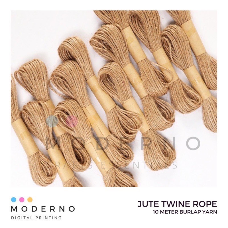 10 Meters Jute Twine String / Burlap Yarn for Gift Wrapping or Rustic