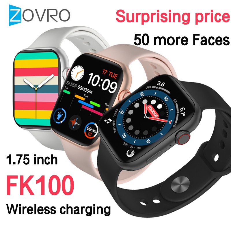 Fk100 Smart Watch 1 75 Inch Screen Make And Answer Call Music Women Men Wireless Charging Smartwatch Sports Gps Precise Trajectory Pk K8 Fk78 Fk Fk98 Smartwatches Shopee Philippines