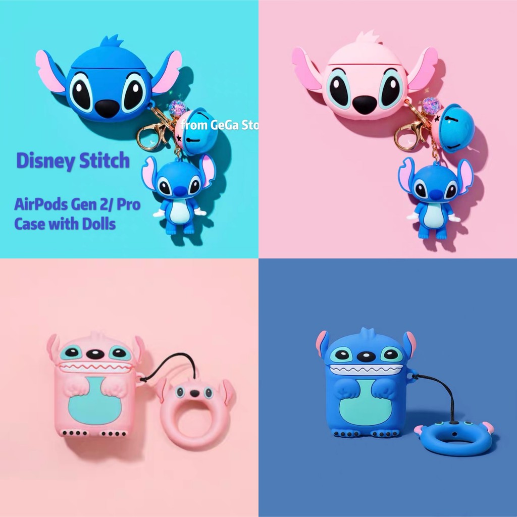 Disney Stitch Airpods Pro Case Cute Airpods 3 Case Cartoon Airpods Case ...