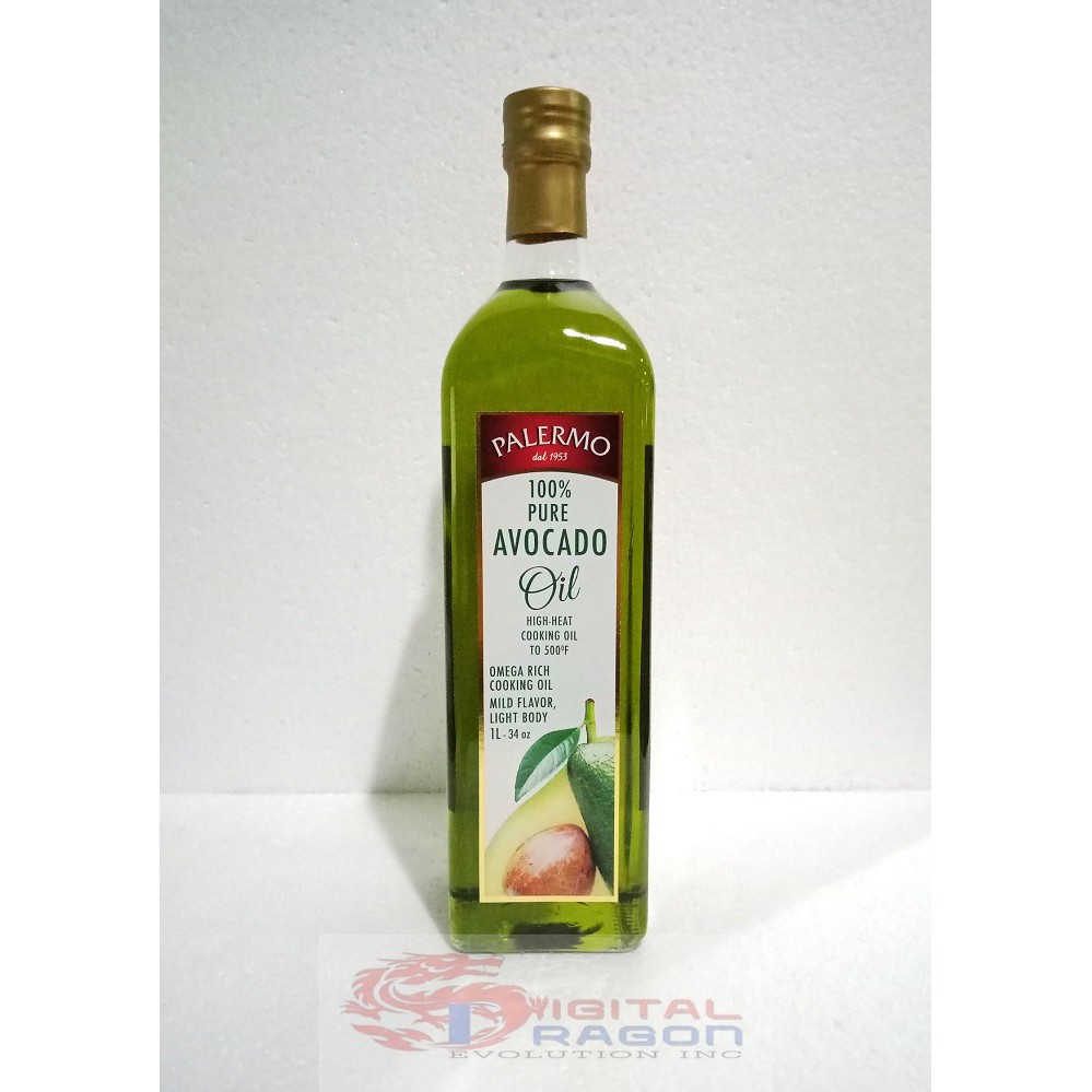 PALERMO 100 PURE AVOCADO OIL HIGH HEAT COOKING OIL TO 500°F (1L34oz