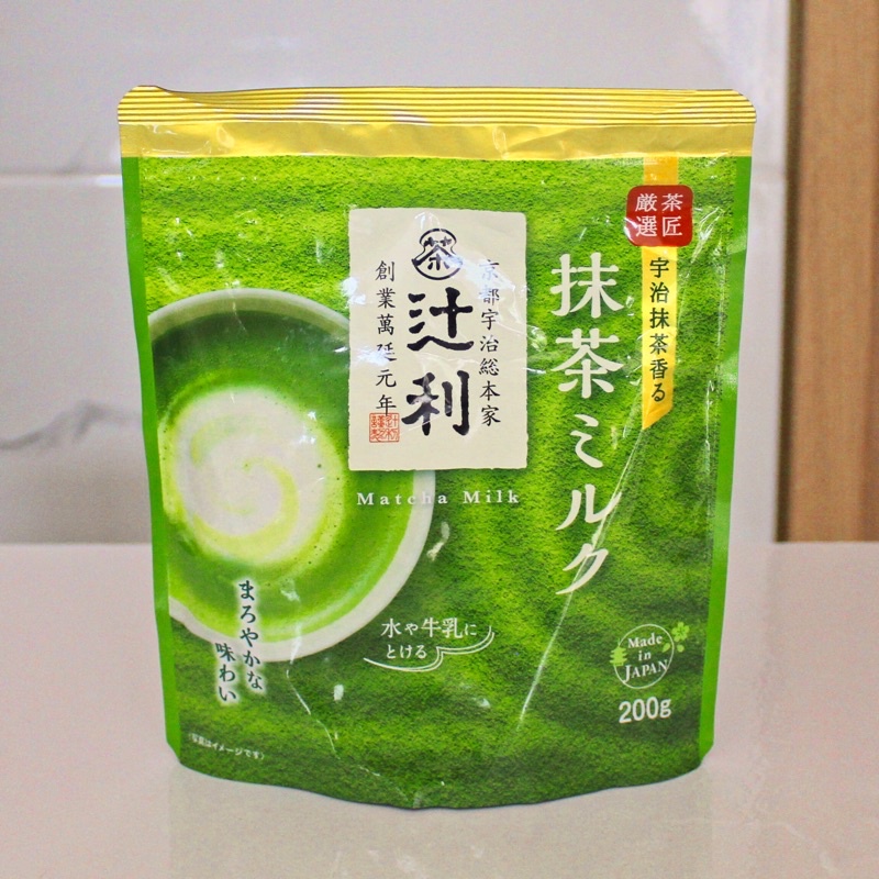 Tsujiri Matcha Green Tea Latte Powder (Japanese Matcha Milk Tea) 200g