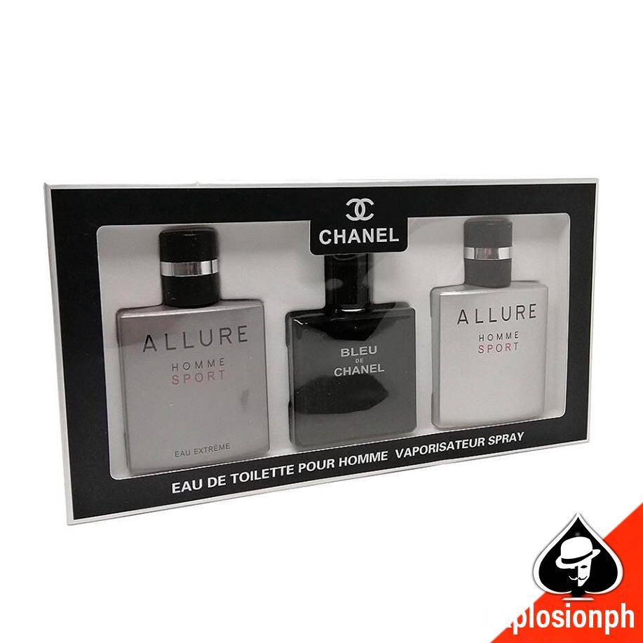 Chanel mini Perfume set for men Pour Homme Miniature allure 3 in 1 for 25ml  us tester | Shopee Philippines