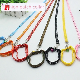 [COD/READY] Pet Leash Thick Applique with Bells Small Dog Collar with Dog Chain Dog Rope Cat Rope 1.0 Width CRT TCH