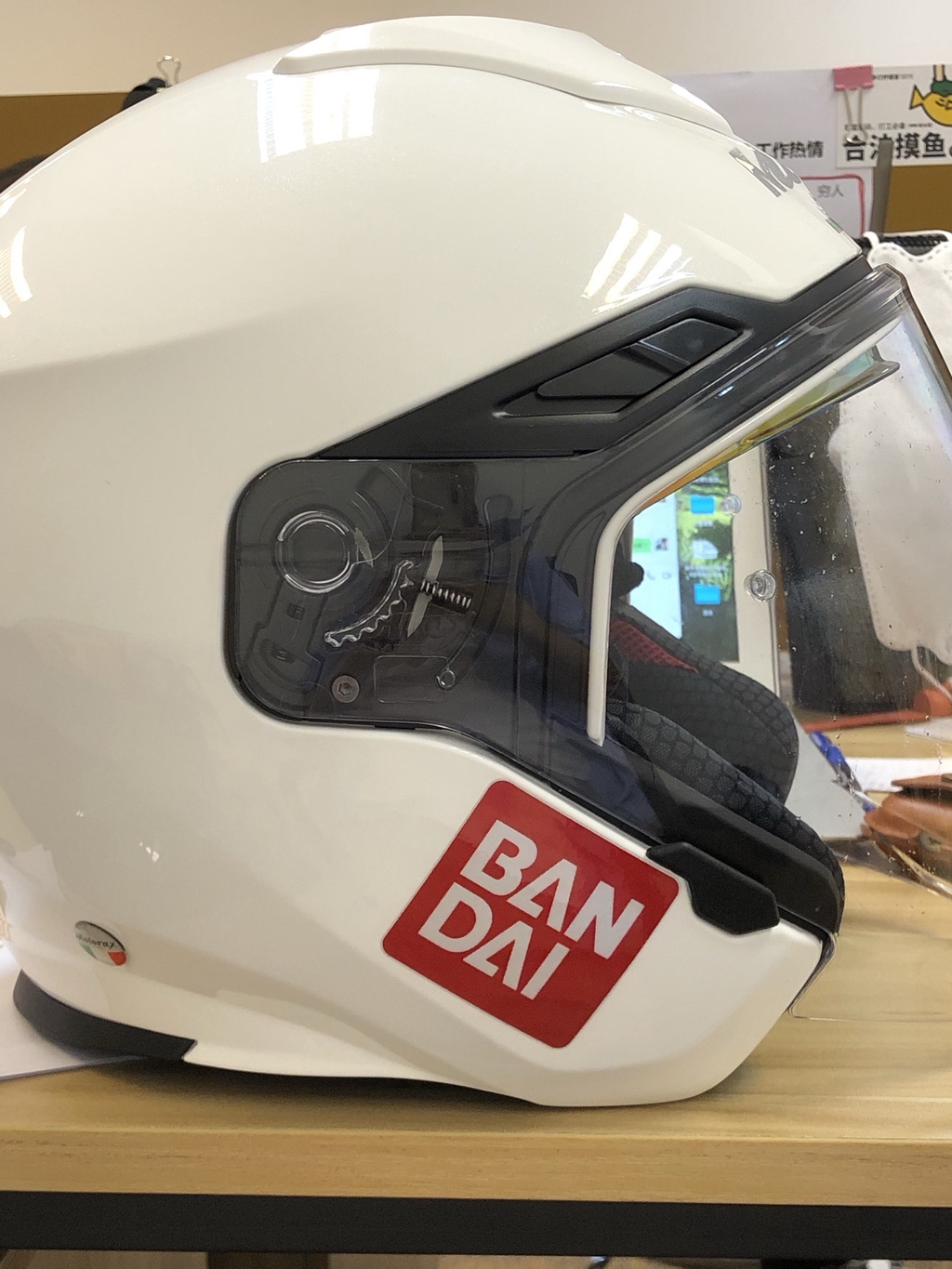 BANDAI Sticker Reflective Motorcycle Helmet Decal Jdm Car Modified ...