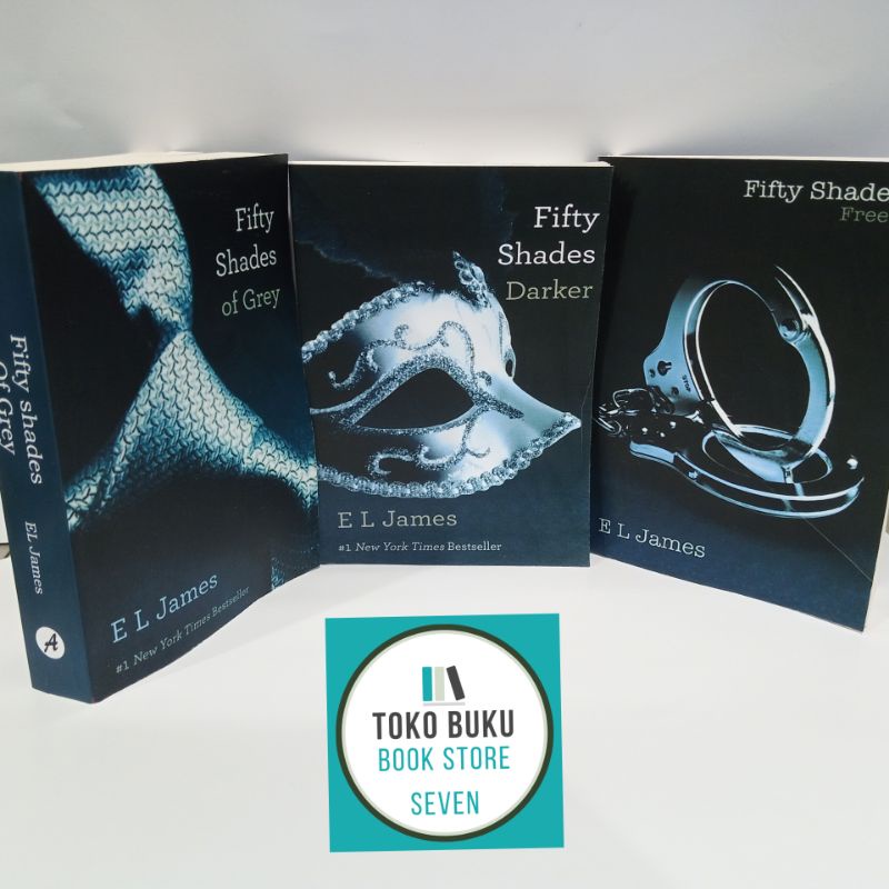 English Novel Fifty Shades Of Gray E L James Fifty Shades Darker Fifty Shades Freed 1 Package 3 Books Shopee Philippines