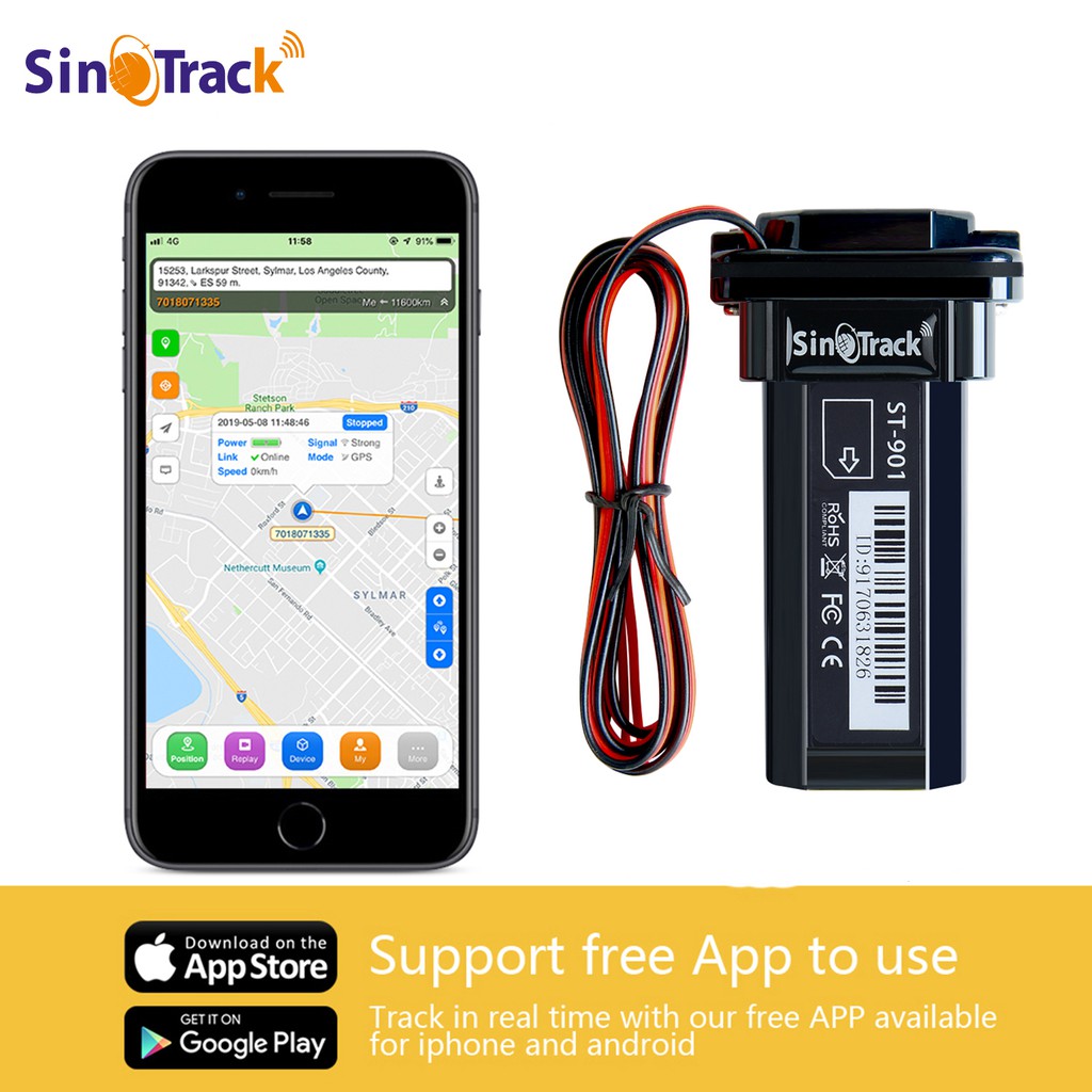 SinoTrack Official Mini Waterproof NO Built Battery GSM GPS tracker