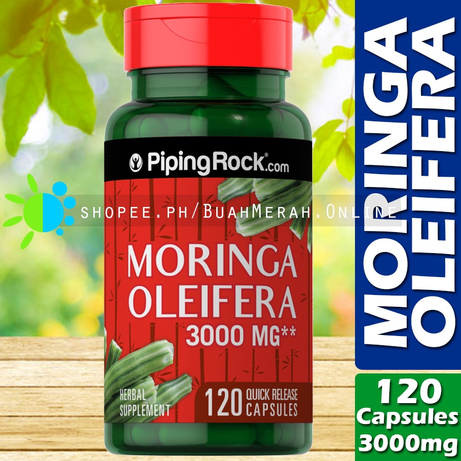 MORINGA OLEIFERA / MALUNGGAY 3000mg X 120 Capsules Moringga Moringa ...