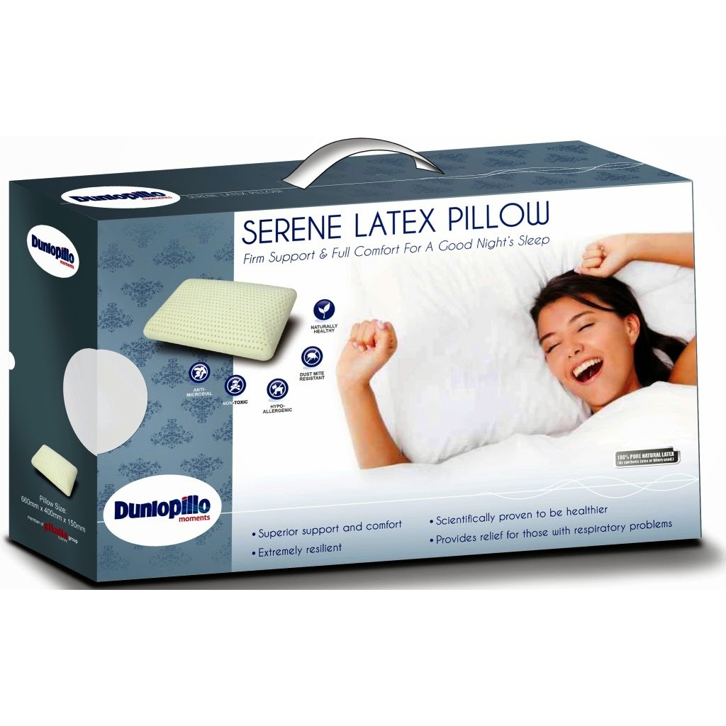 Serene Latex Pillow Dunlopillo | Shopee 