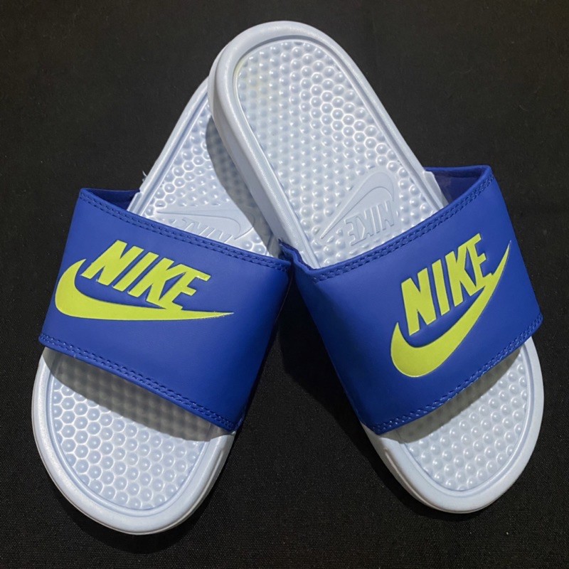 nike benassi blue