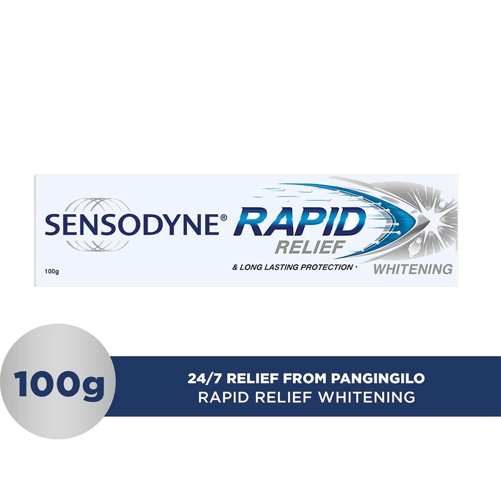 Sensodyne Rapid Relief Whitening Toothpaste 100g | Shopee Philippines