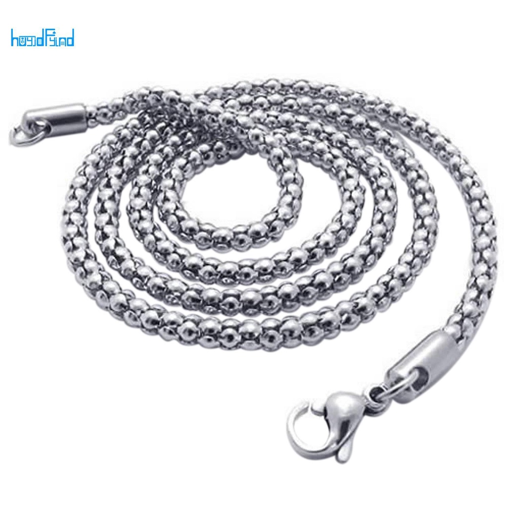 Jewelry Men S Chain Stainless Steel Curb Chain Necklace Sier 3 Mm Wide 50 Cm Long Shopee Philippines