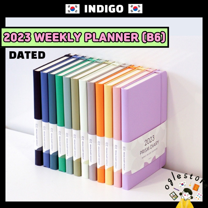 2023 Planner Korean Diary B6 Weekly Planner Dated Journal 2023
