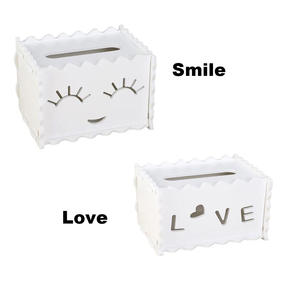 paper box White Wooden Creative Space Saver Tissue Box Paper Towel