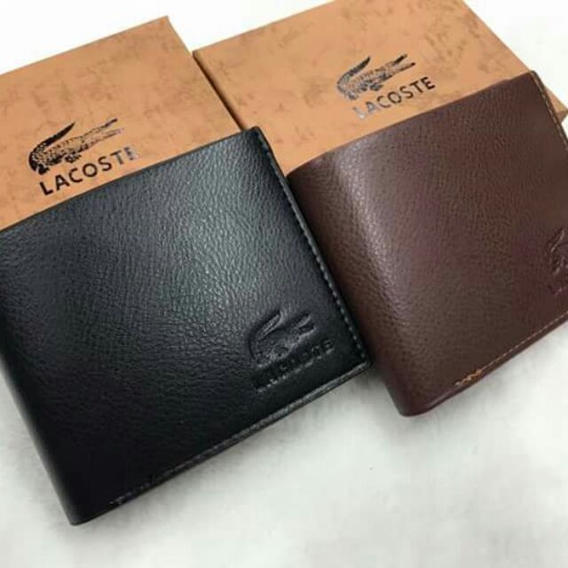 lacoste leather wallet