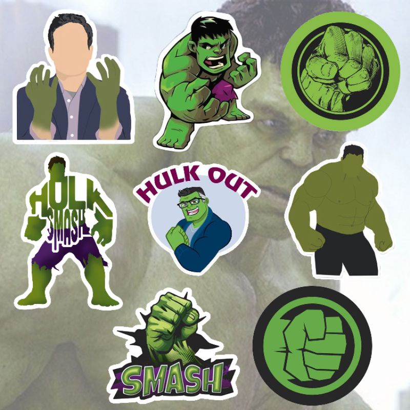 Incredible Hulk Stickers Avengers Marvel The Hulk Bruce Banner High ...