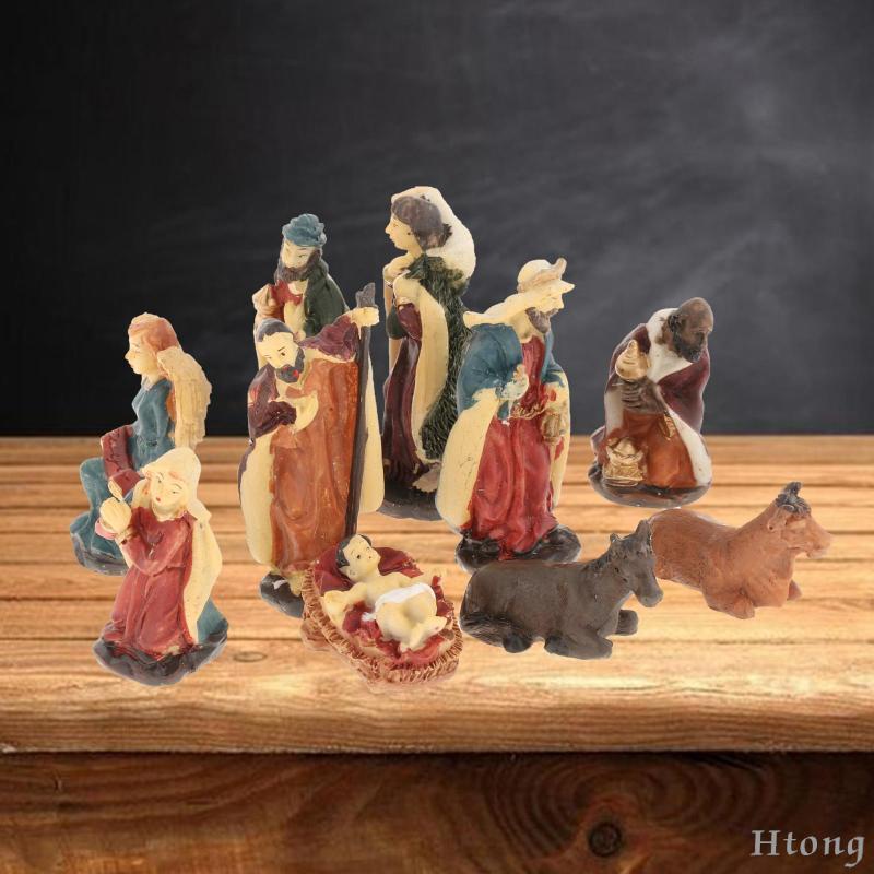 bWSz Traditional Nativity Scene, Elegant Profile Nativity Religious Set