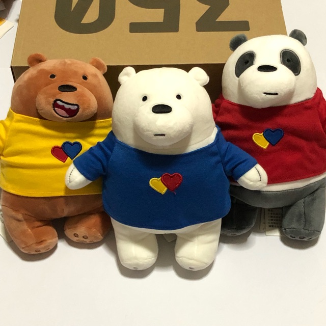 we bare bears ice bear plush miniso