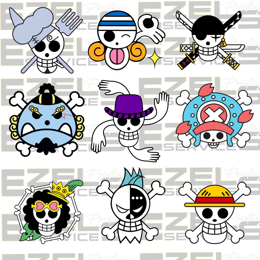 One Piece Crew logo Sticker Shopee Philippines