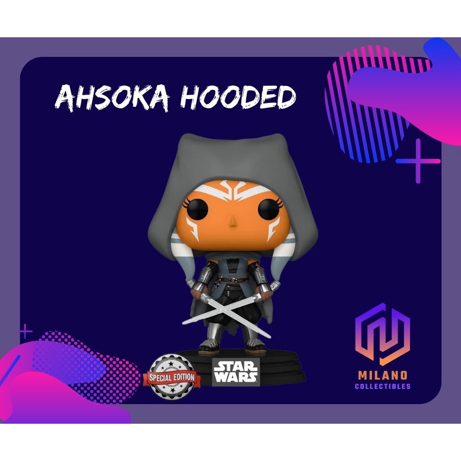 Funko Pop! Star Wars 467 Ahsoka Hooded with 2 lightsabers Special