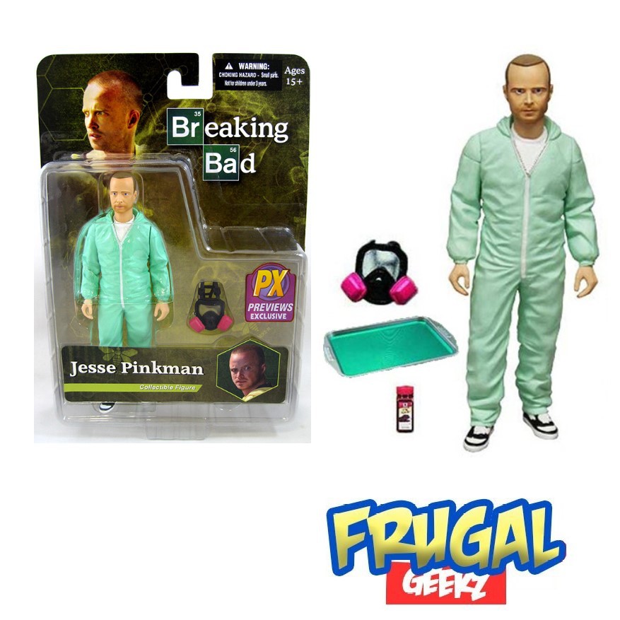 Breaking Bad Jesse Pinkman Blue Hazmat Suit Exclusive 6" Action