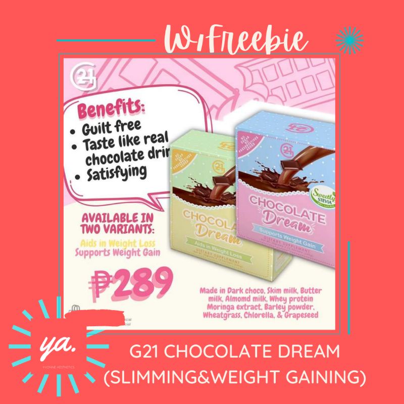 G21 Chocolate dream (Slimming/Weight Gain) Shopee Philippines