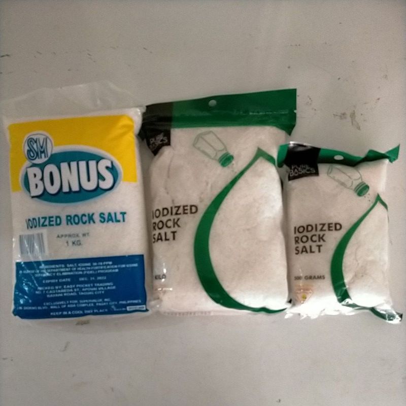 Iodized Rock Salt 500g/1kg Shopee Philippines