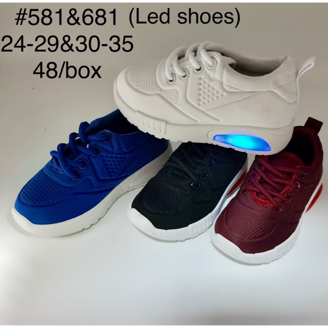 blue led shoes