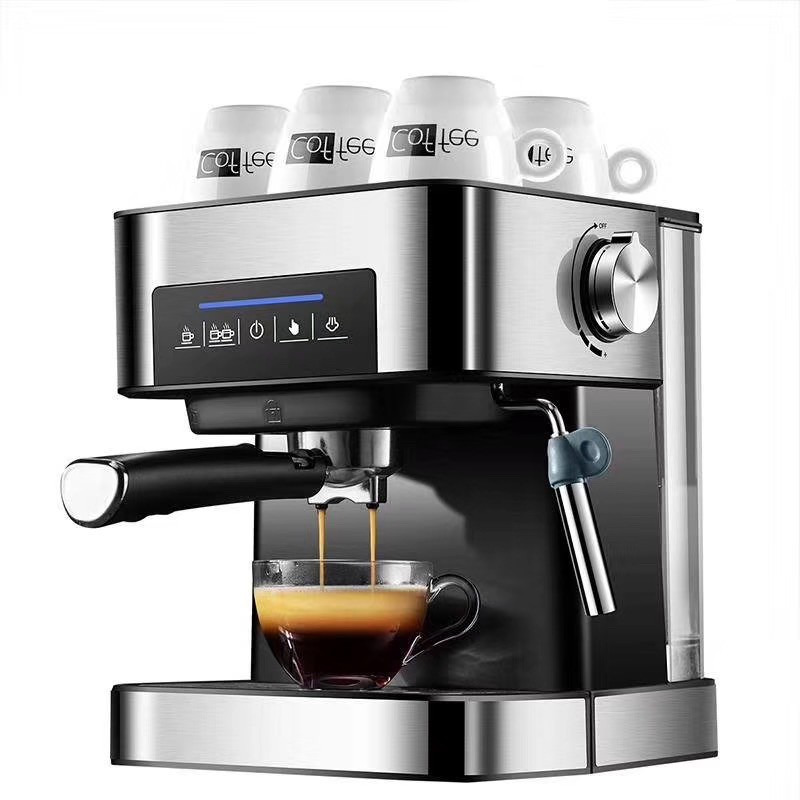 Coffee Maker Espresso coffee machine BuiltIn milk frothier 1.6L 850W cappuccino machine COD