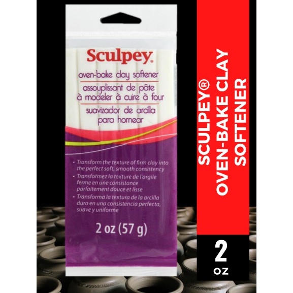 Sculpey Ovenbake Clay Softener 2 oz (White Oven Bake Clay Thinning