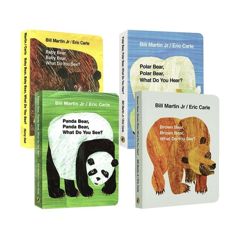 ERIC CARLE (BABY BEAR, PANDA BEAR, POLAR BEAR, Brown BEAR) (4 BOARD ...