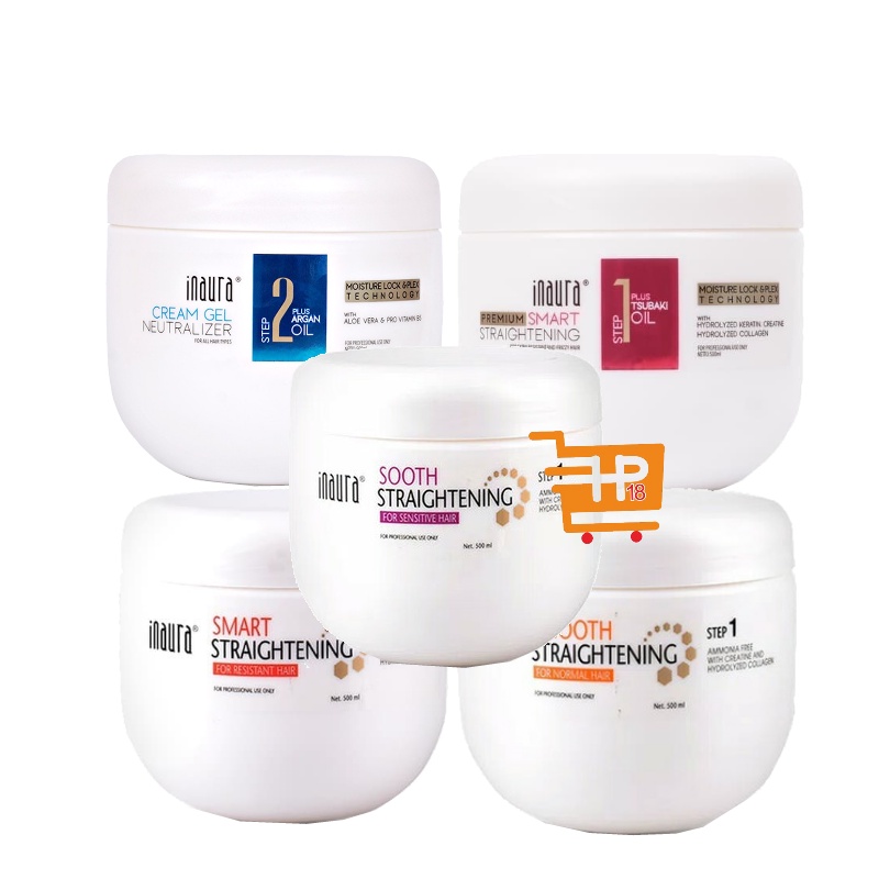 Inaura Smart Hair Straightening / Premium Smart / Smooth / Sooth / Neutralizer Gel Cream / 500gr