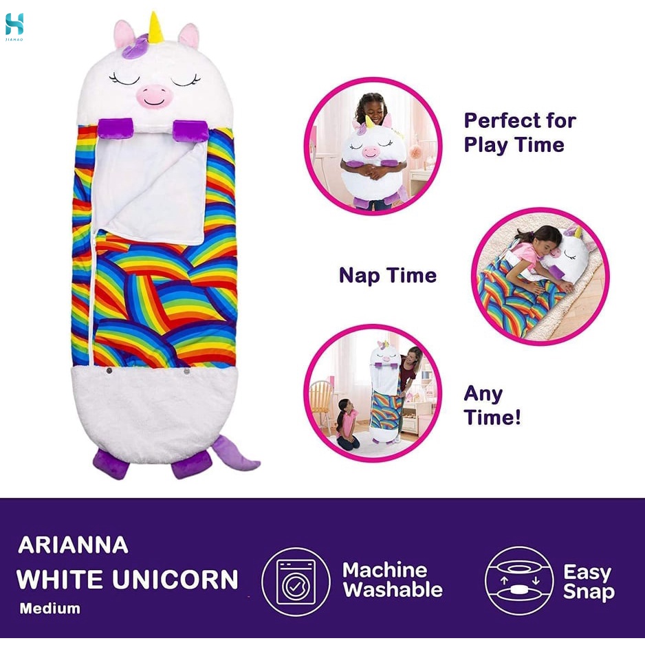 JH Happy Nappers Sleeping Bag Kids Boys Girl Play Pillow