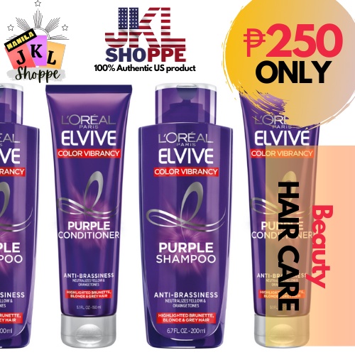 L'Oreal Paris Elvive Color Vibrancy Purple Shampoo (200mL) OR Purple ...