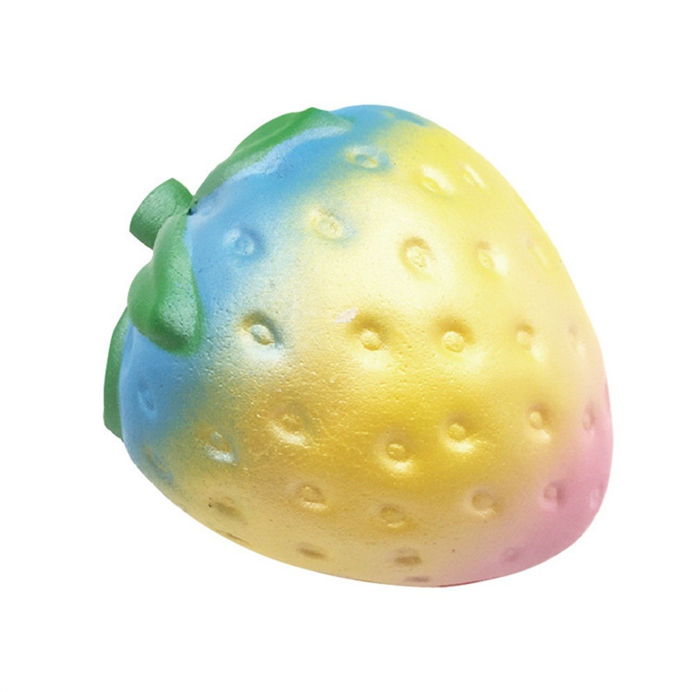 rainbow strawberry squishy