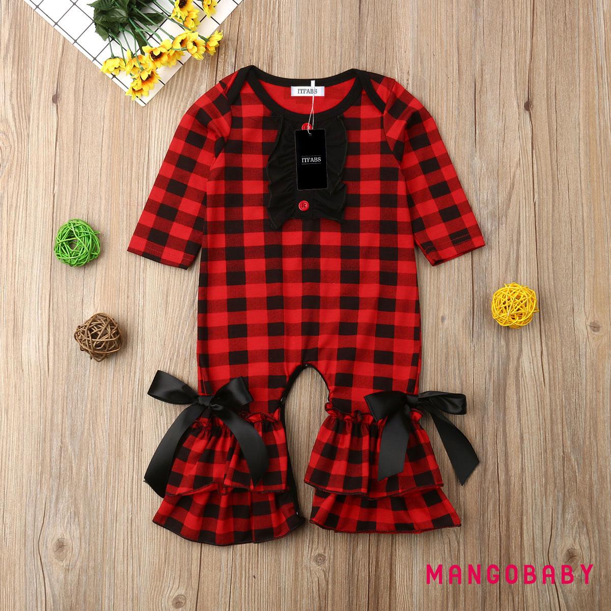 newborn plaid christmas dress