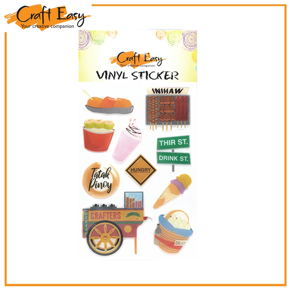 Craft Easy Assorted Vinyl Stickers Set A (Journaling and Scrapbook Essentials) Shopee Philippines