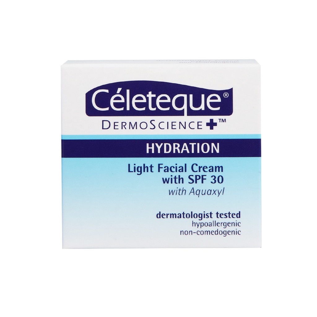 ◈CELETEQUE DermoScience Hydration Light Facial Cream with SPF30 30ml