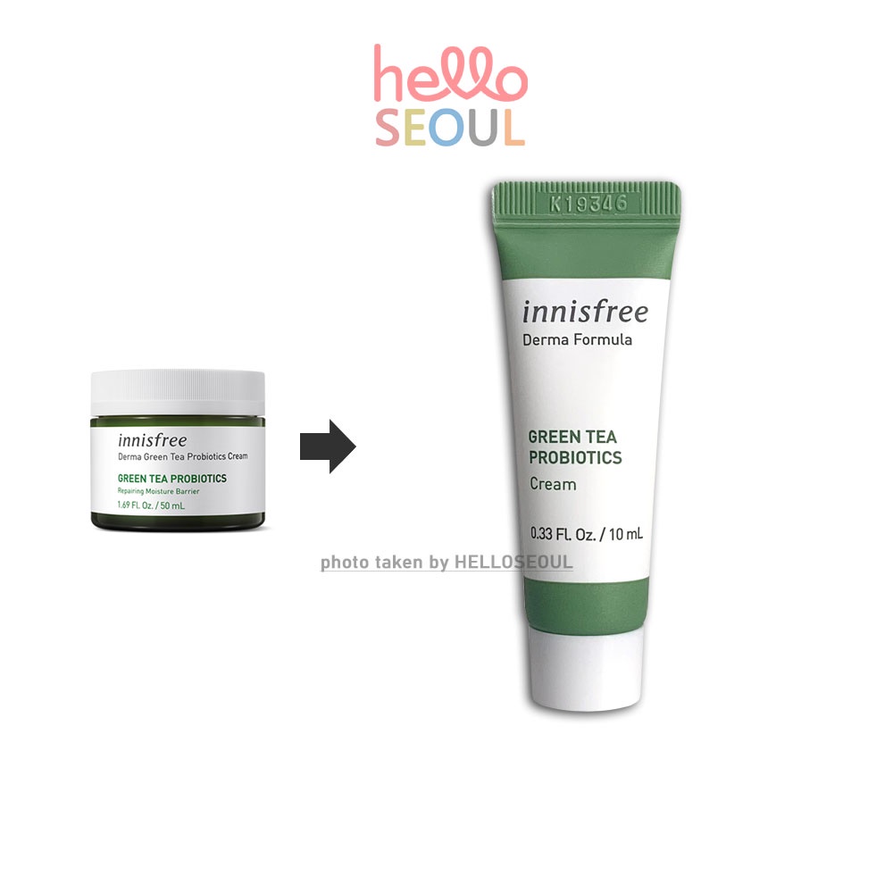 Innisfree Derma Formula Green Tea Probiotics Cream 10mL Sample Shopee Philippines