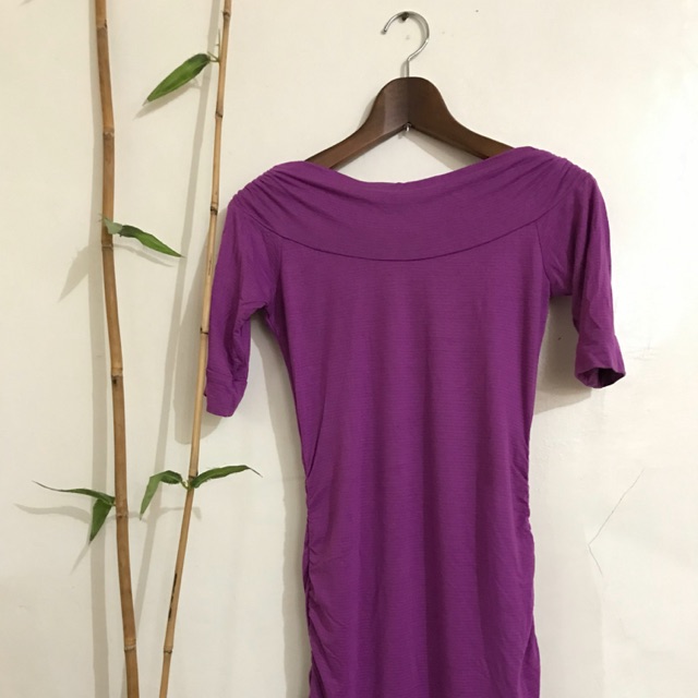 CRISSA Fitted Dress (Violet) | Shopee Philippines