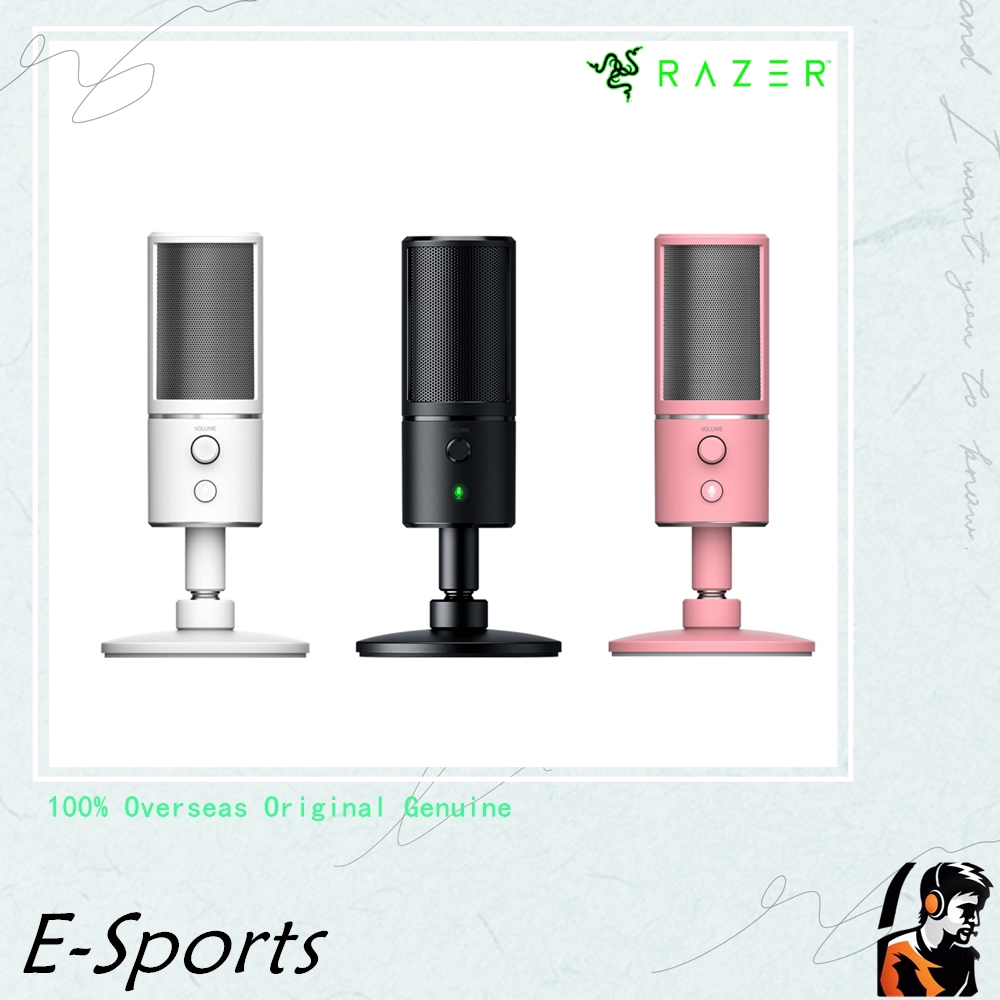 Razer Seiren X Gaming Microphone Black White Pink Capacitive Noise Reduction Microphone Shopee Philippines