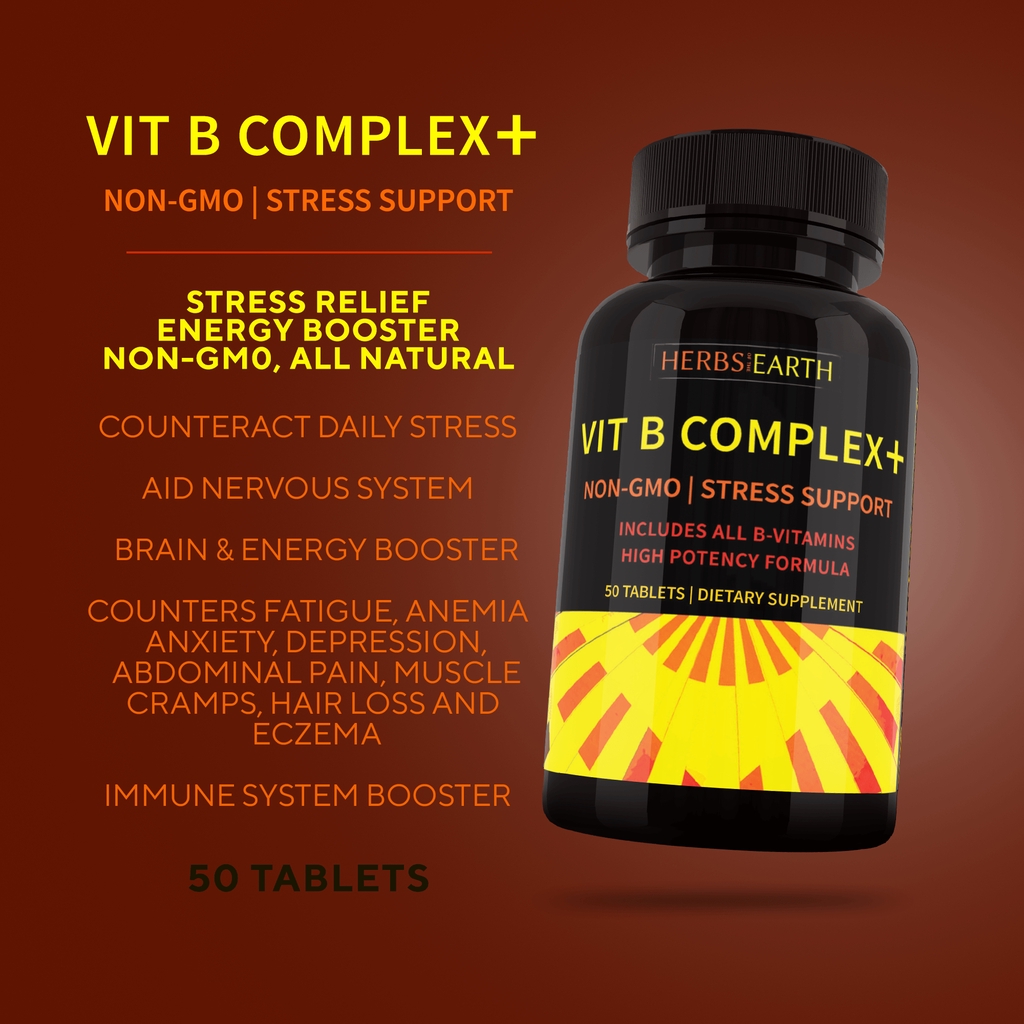 Vitamin B Complex 50 Tablets Healthy Nerves From Herbs Of The Earth Shopee Philippines