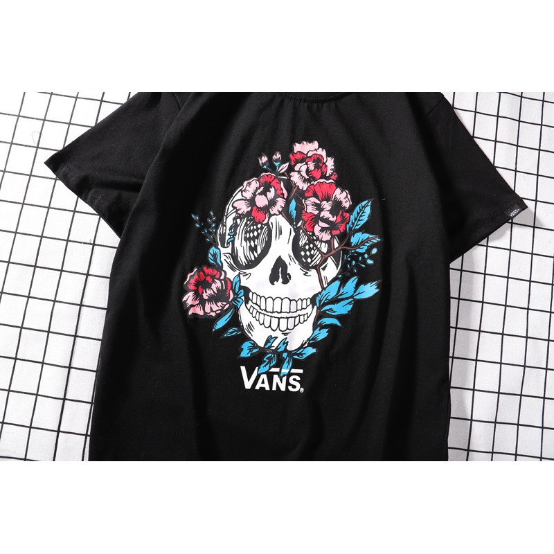 vans t shirt skull