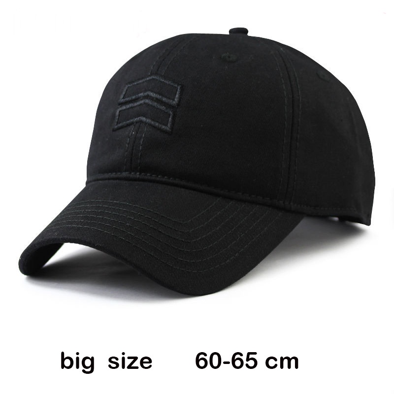 6165cm large size baseball cap male spring summer and autumn cotton snapback hat big head men