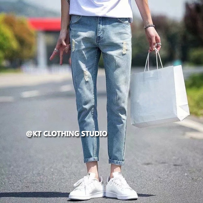 ripped jeans straight